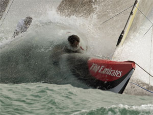 Emirates Team New Zealand durante la finale